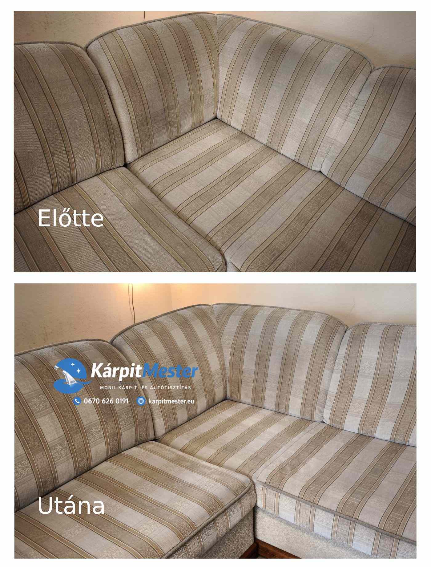 20 éves kanapé előtte-utána
